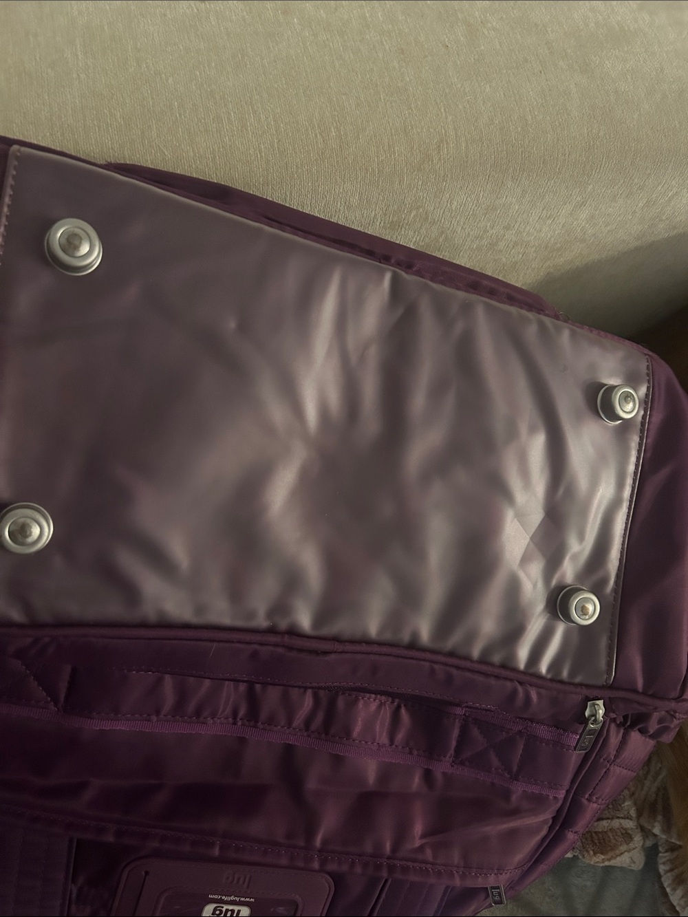 Lug Quilted Puddle Jumper bag plum/purple - Picture 4 of 4